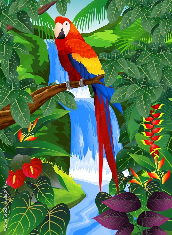 Obraz premium Tropikalny ptak