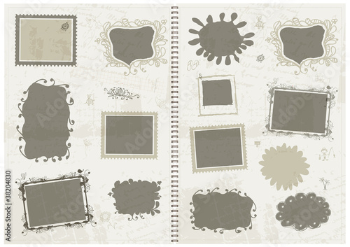 Sketch of frames, hand drawing for your design