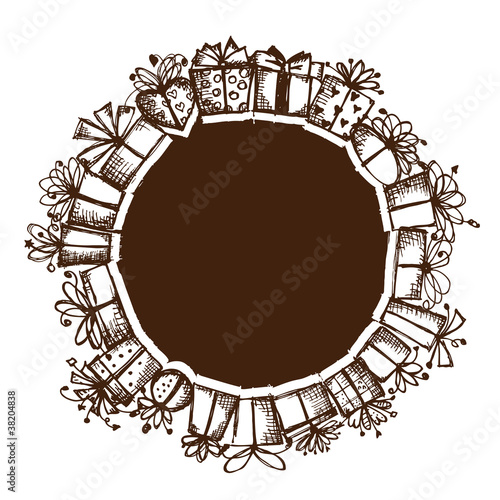 Gift boxes, frame for your design