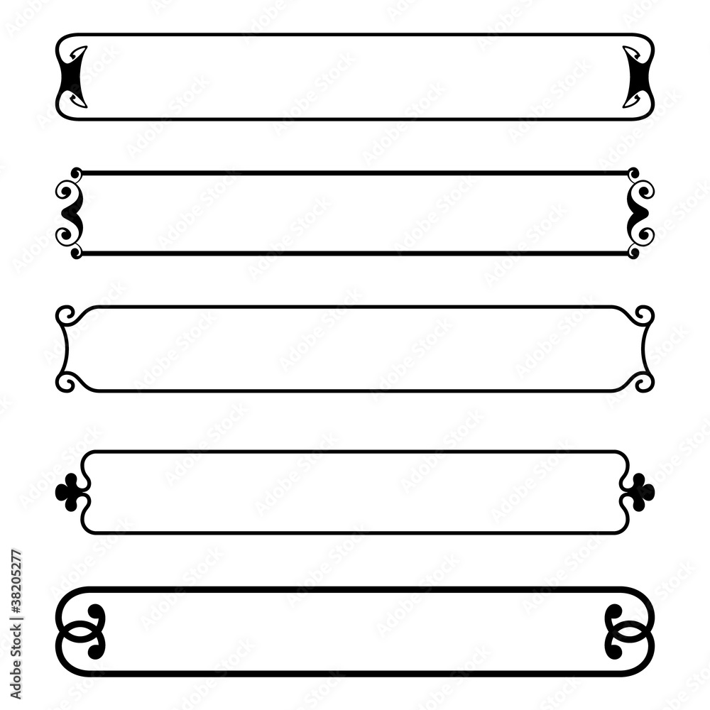 Simple Banner Outline