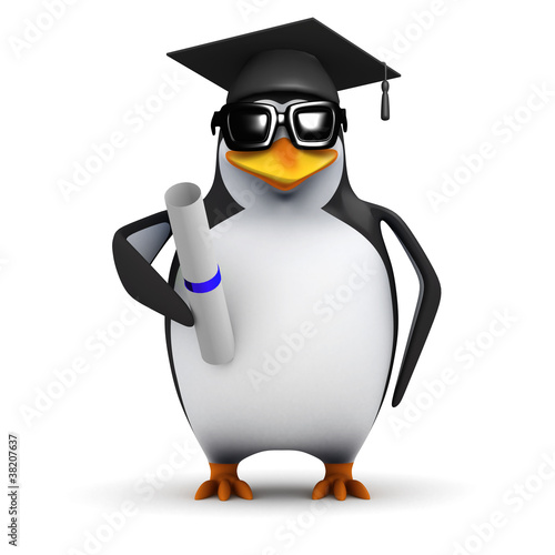 3d Penguin is pleased to graduate © Steve Young