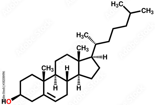 Cholesterol structural formula