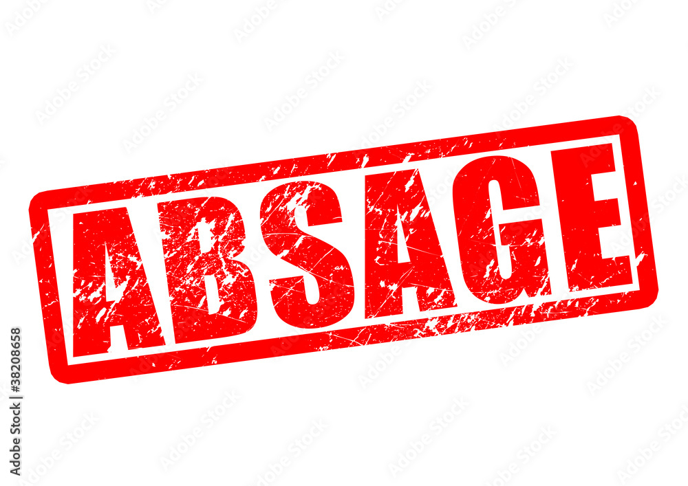 Absage Button, Icon, Stempel Stock Illustration | Adobe Stock