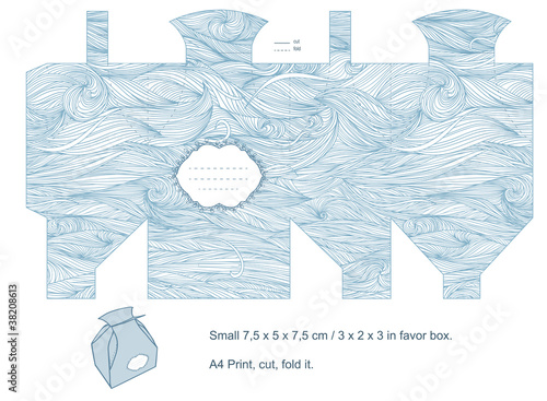 Gift box template
