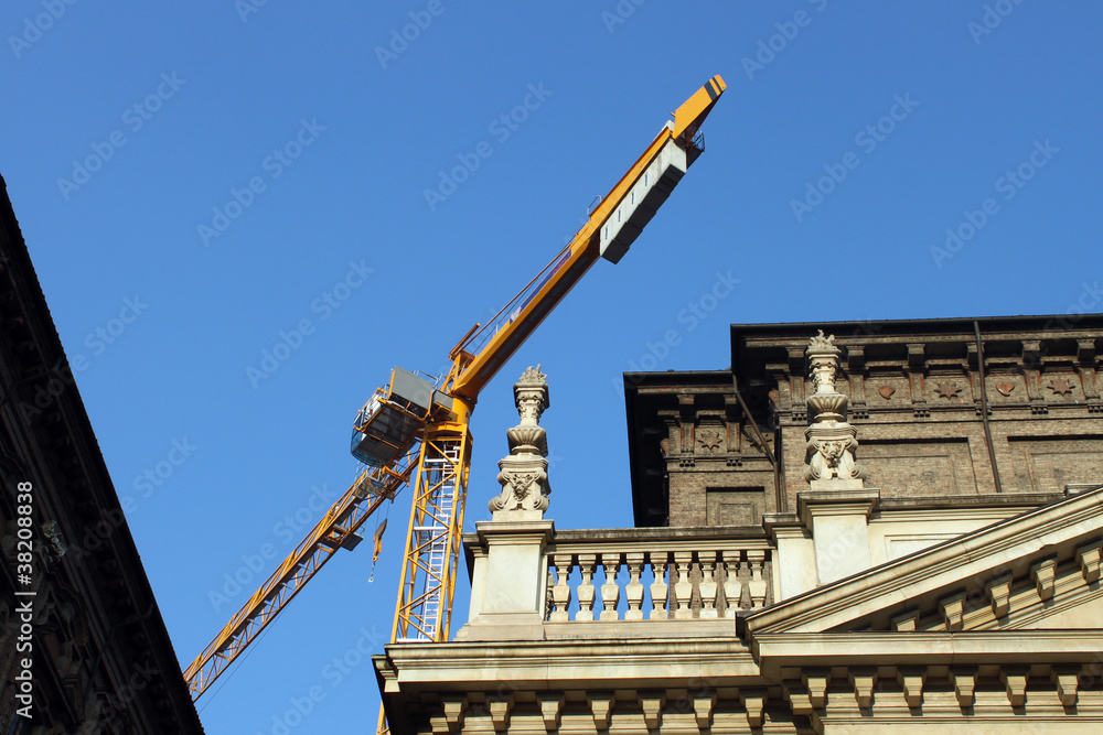 Obraz premium gru in centro storico