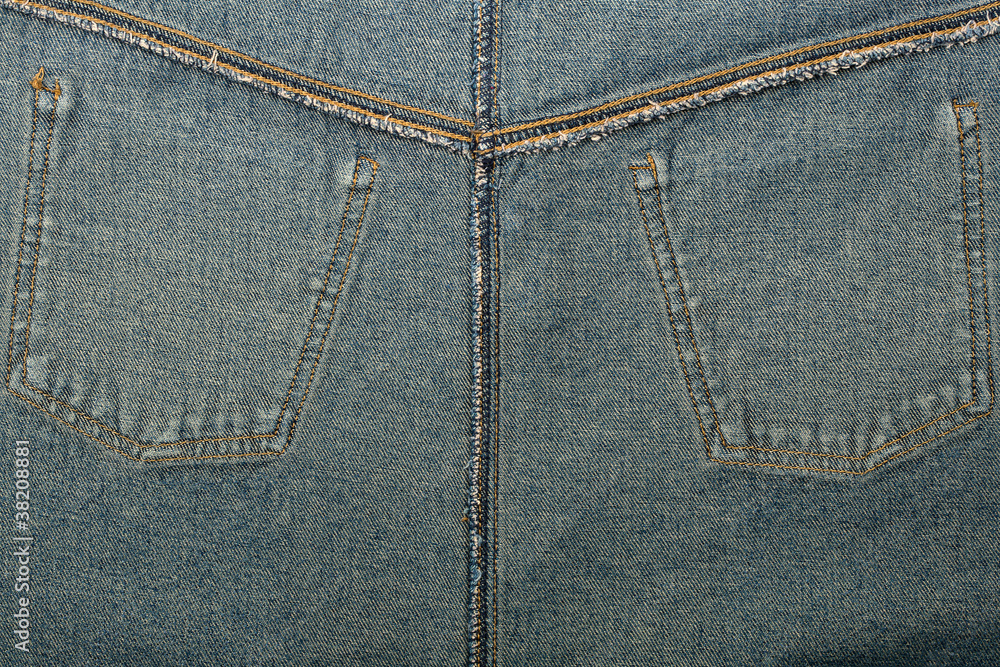 Fototapeta premium Reverse jeans pockets