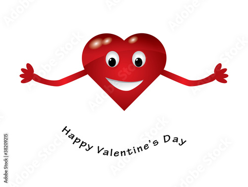 Red hugging heart