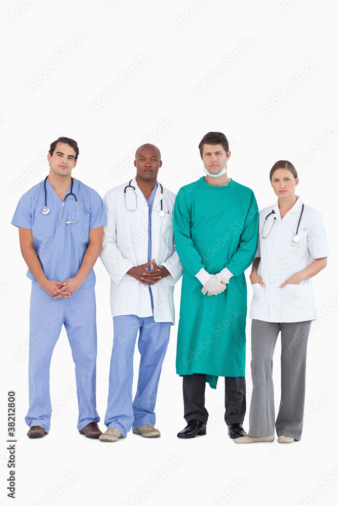 Confident medical team standing together Confident medical team standing together
