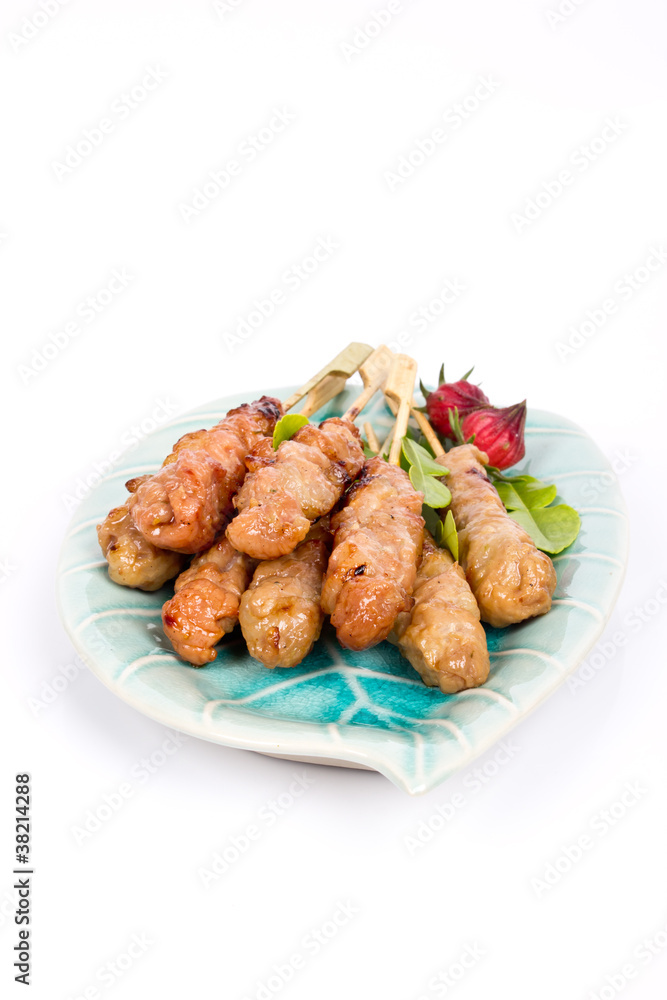 Thai style grilled pork (Moo Ping) Thai style grilled pork (Moo Ping)