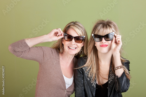 Mom and Daughter in Sunglasses © Scott Griessel