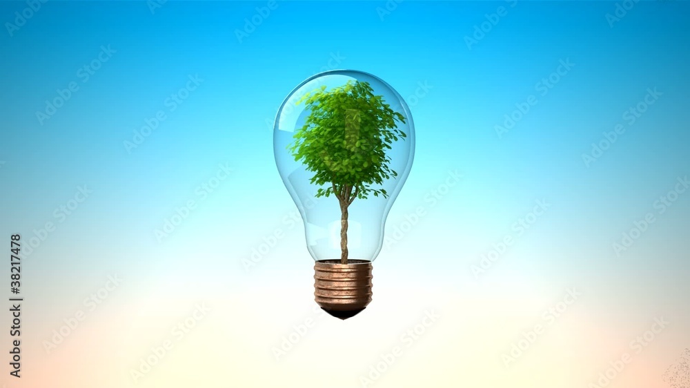 green energy energia verde sostenibile rinnovabile lampadina