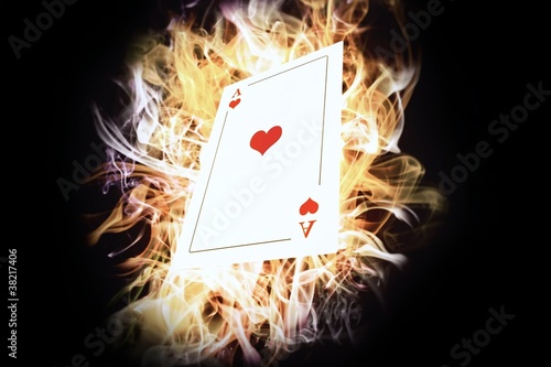 Photography Card on fire.