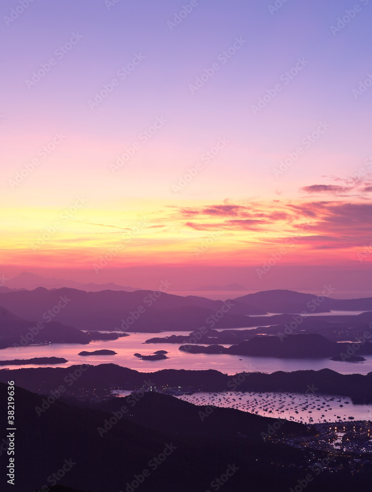 Fototapeta premium Sai Kung at morning, Hong Kong