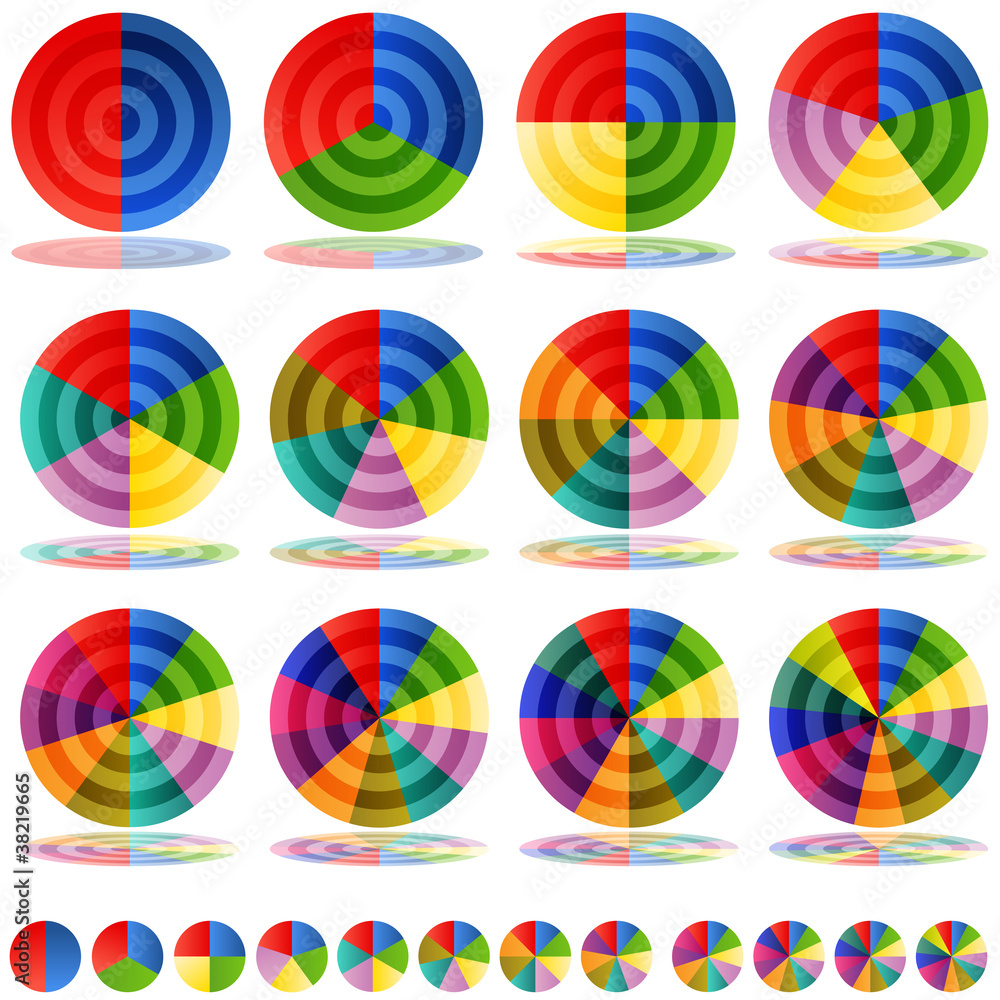 Pie Chart Target Icon Set Pie Chart Target Icon Set