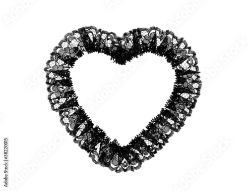 Black Lace Heart