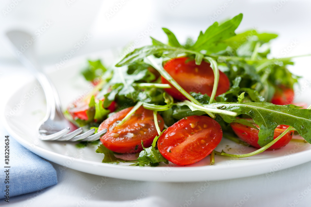 Rocket salad with cherry tomatoes Rocket salad with cherry tomatoes