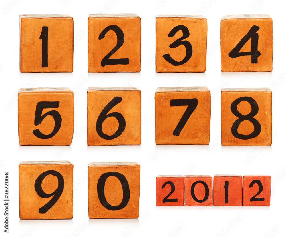 numbers on wooden painted cubes numbers on wooden painted cubes