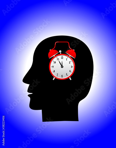 Black silhouette of head