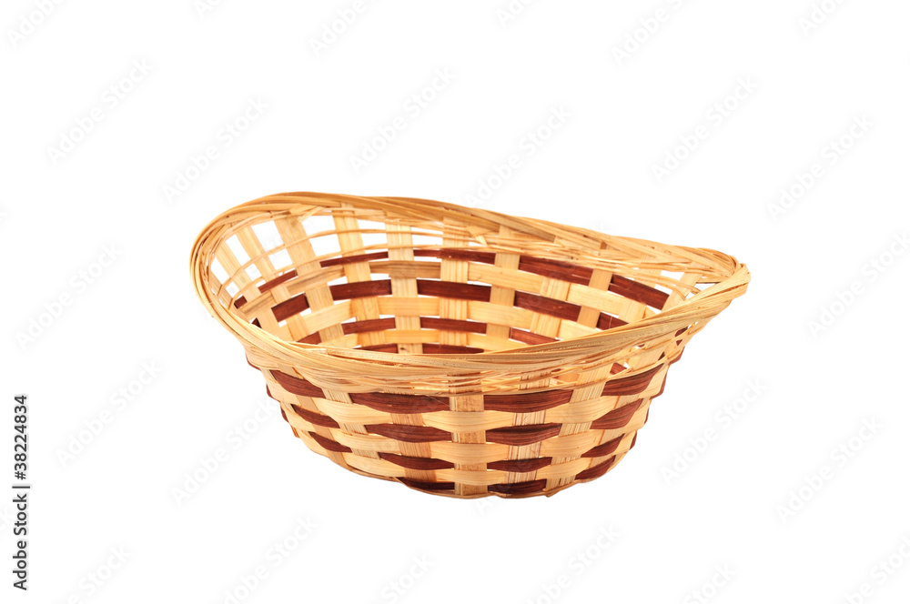 basket for small items, isolated on white background basket for small items, isolated on white background