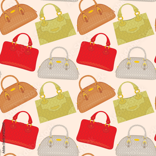 Seamless bags pattern