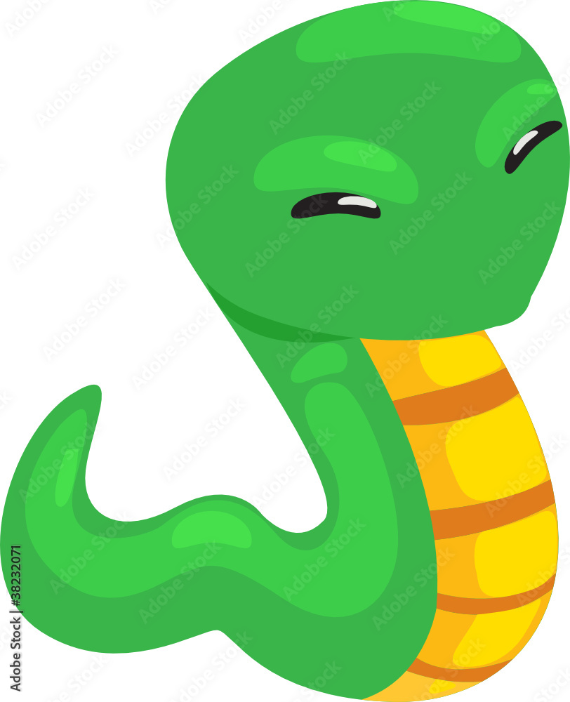 Fototapeta premium Cute snake