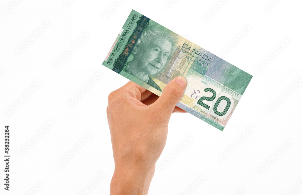 Hand Holding 20 Dollar Bill Hand Holding 20 Dollar Bill