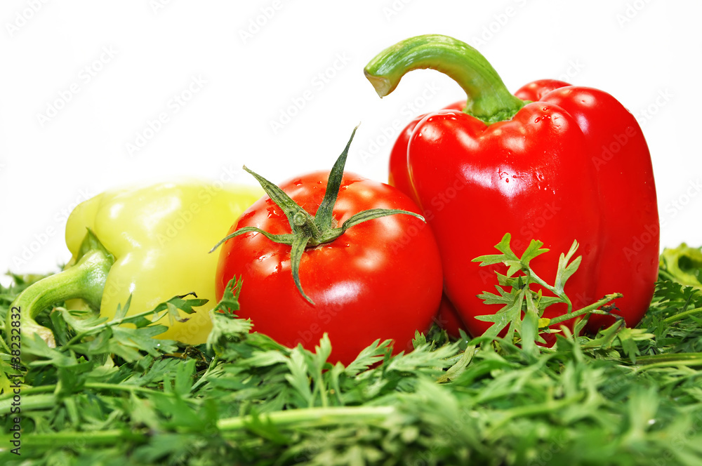 Composition with raw vegetables. vegetables, tomato Composition with raw vegetables. vegetables, tomato