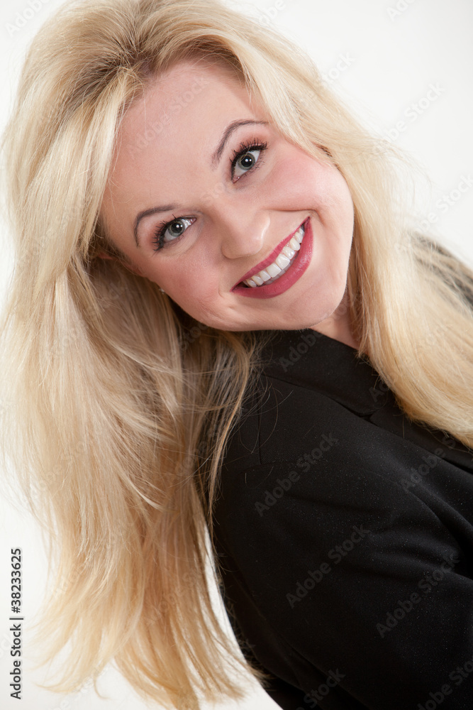 Pretty caucasian blond businesswoman Pretty caucasian blond businesswoman