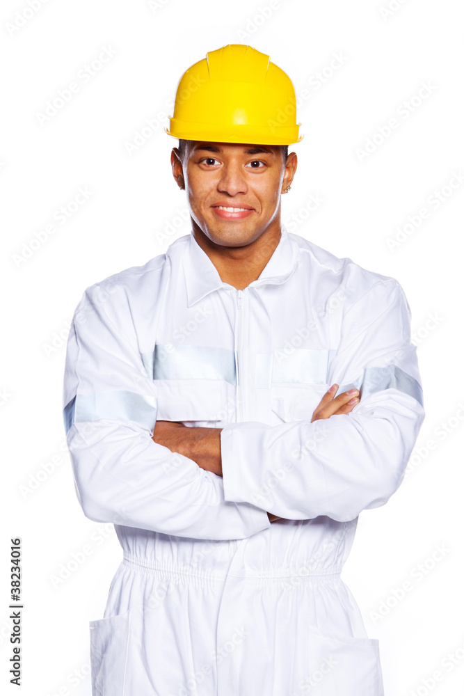 Image of young attractive worker