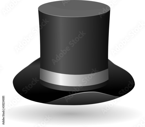 Vector illustration of a cylinder hat