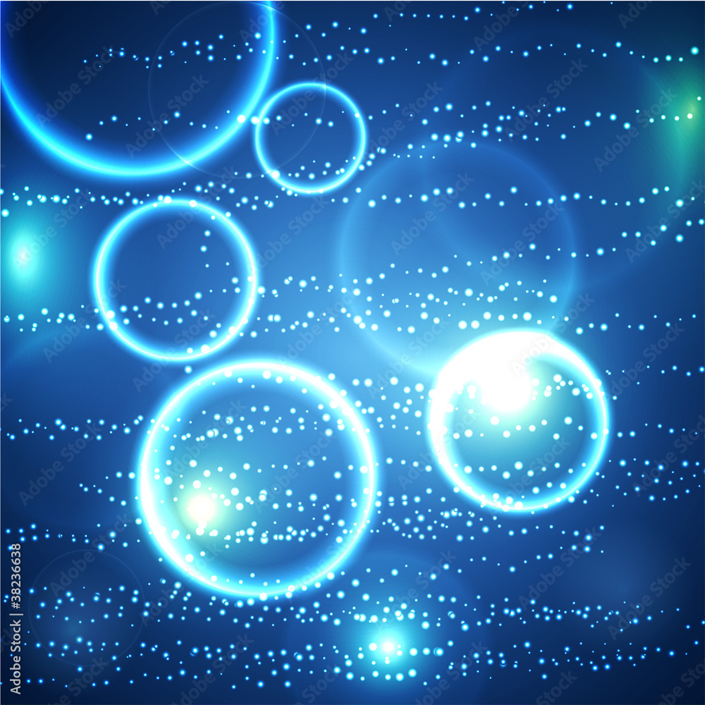 blue abstract background. Vector illustration