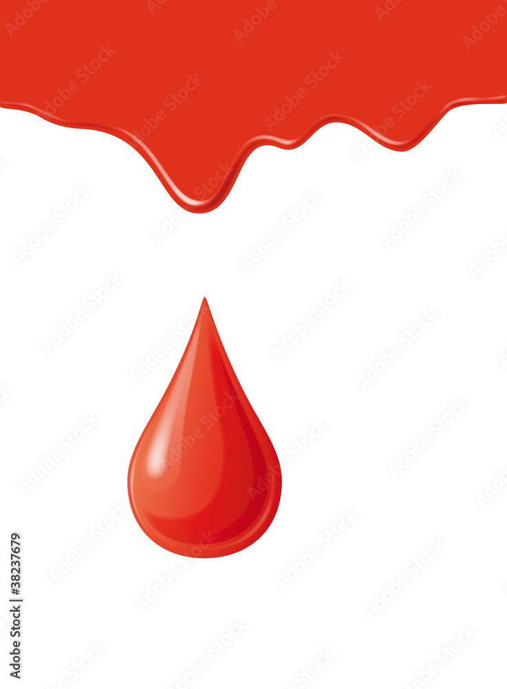 Blut tropfend Blut tropfend