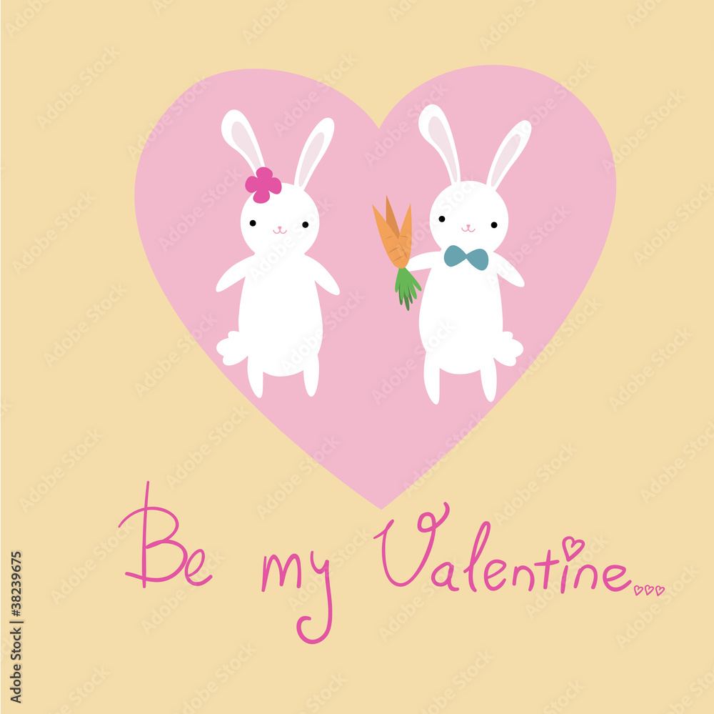 Cute bunnies card Cute bunnies card