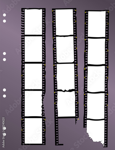 negative film contact sheet, seriously damaged, blank frames,