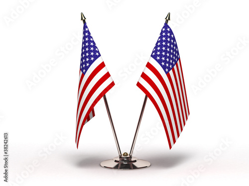 Miniature Flag of USA (Isolated)