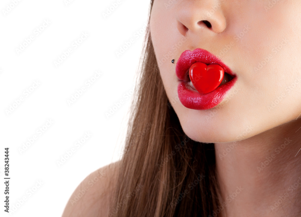 Lips with heart Lips with heart
