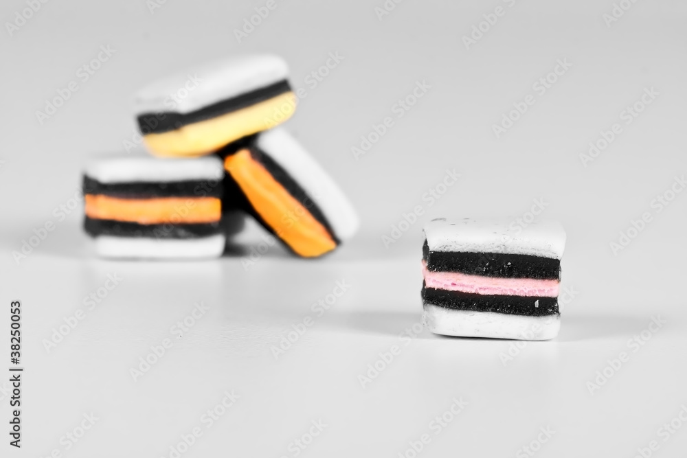 Fotografie Monochrome allsorts with selective color