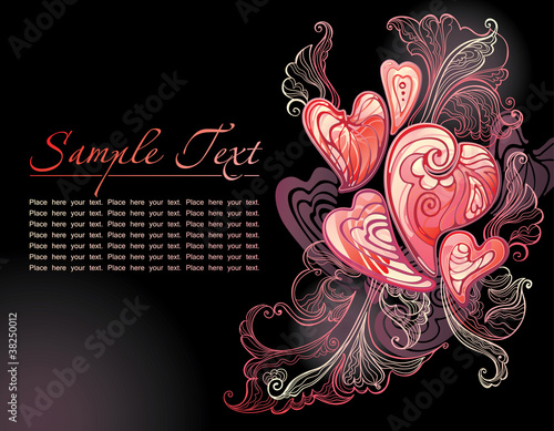 Stylish card for Valentine's Day