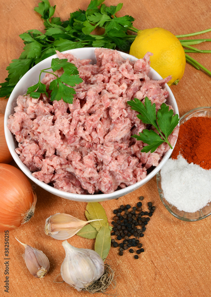 forcemeat with spices forcemeat with spices