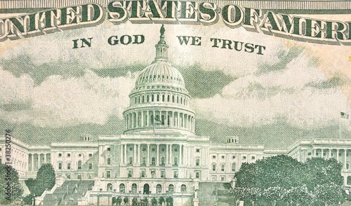 fifty dollar bill on a white background