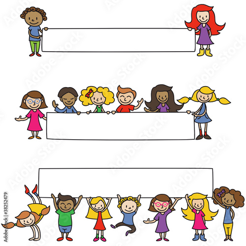 Kinder, Plakate, Banner
