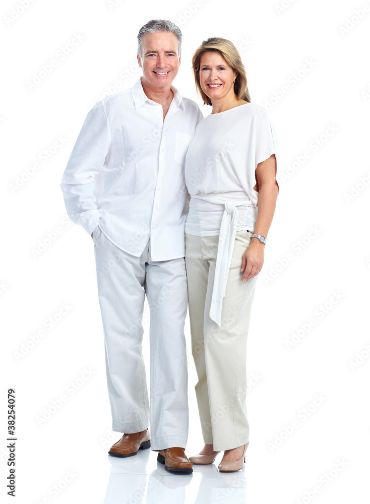 Happy elderly couple. Happy elderly couple.
