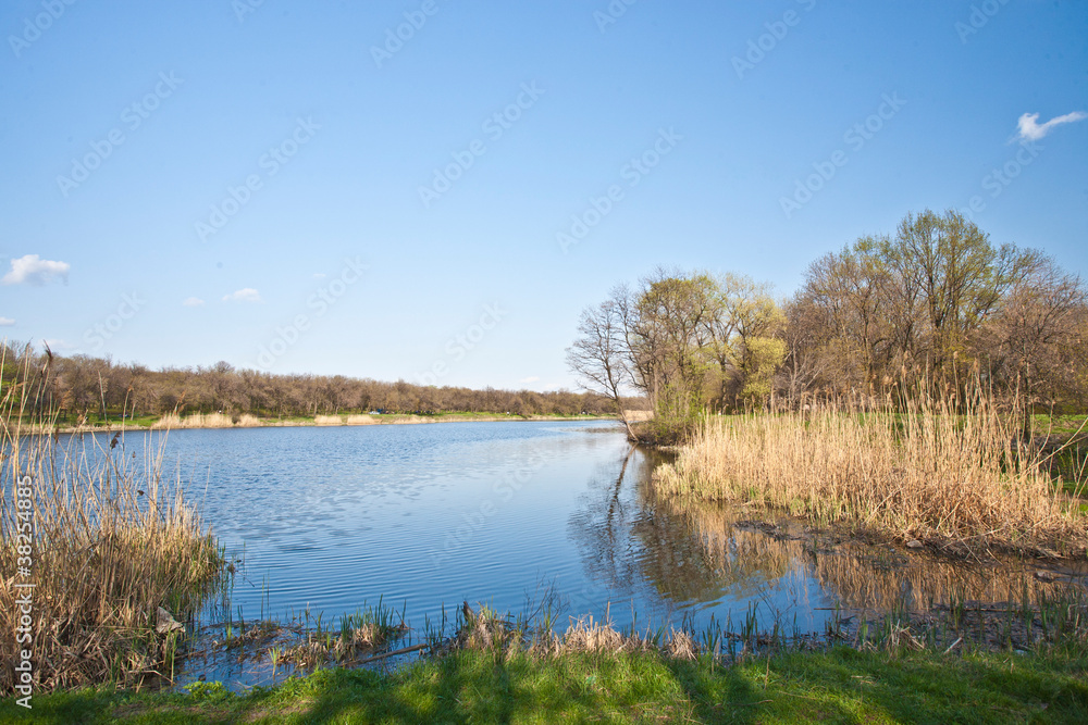 Landscape with lake