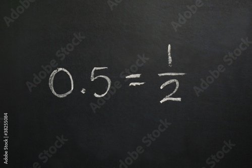 Zero Point Five Equals One Half