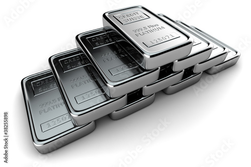 Konstfotografi Pyramid of platinum ingots