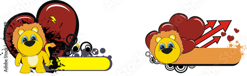 lion kid cartoon copyspace