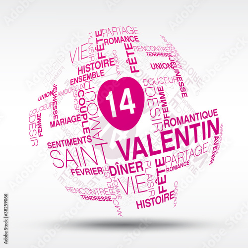 vecteur,mot image st valentin