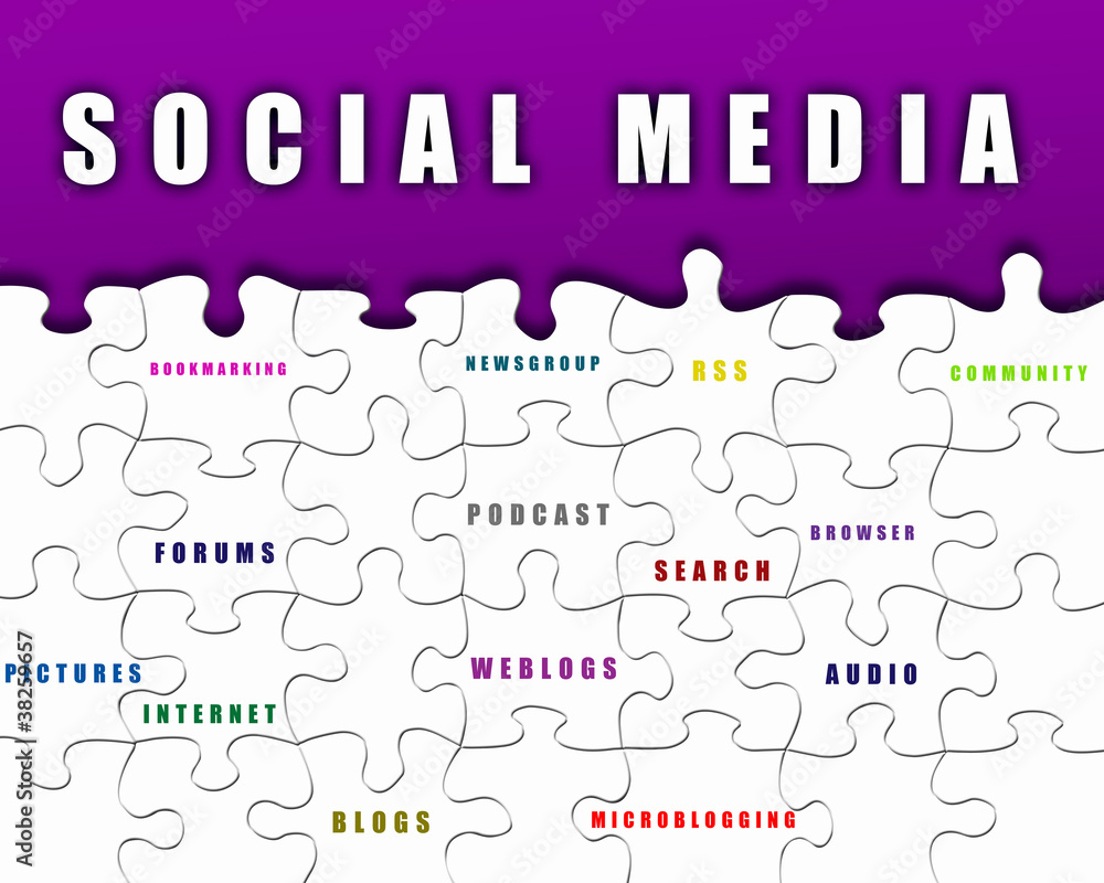 Puzzle pieces with business terms Puzzle pieces with business terms