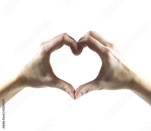 Plakat mani a cuore