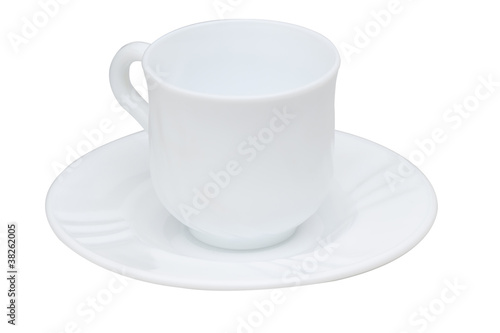 White porcelain cup